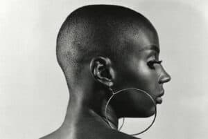 Detail of Ken Ramsay's photograph Susan Taylor, Model
