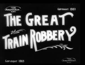 Title screen for The Great Train Robbery
