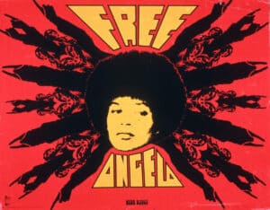 Herb Bruce's Free Angela poster