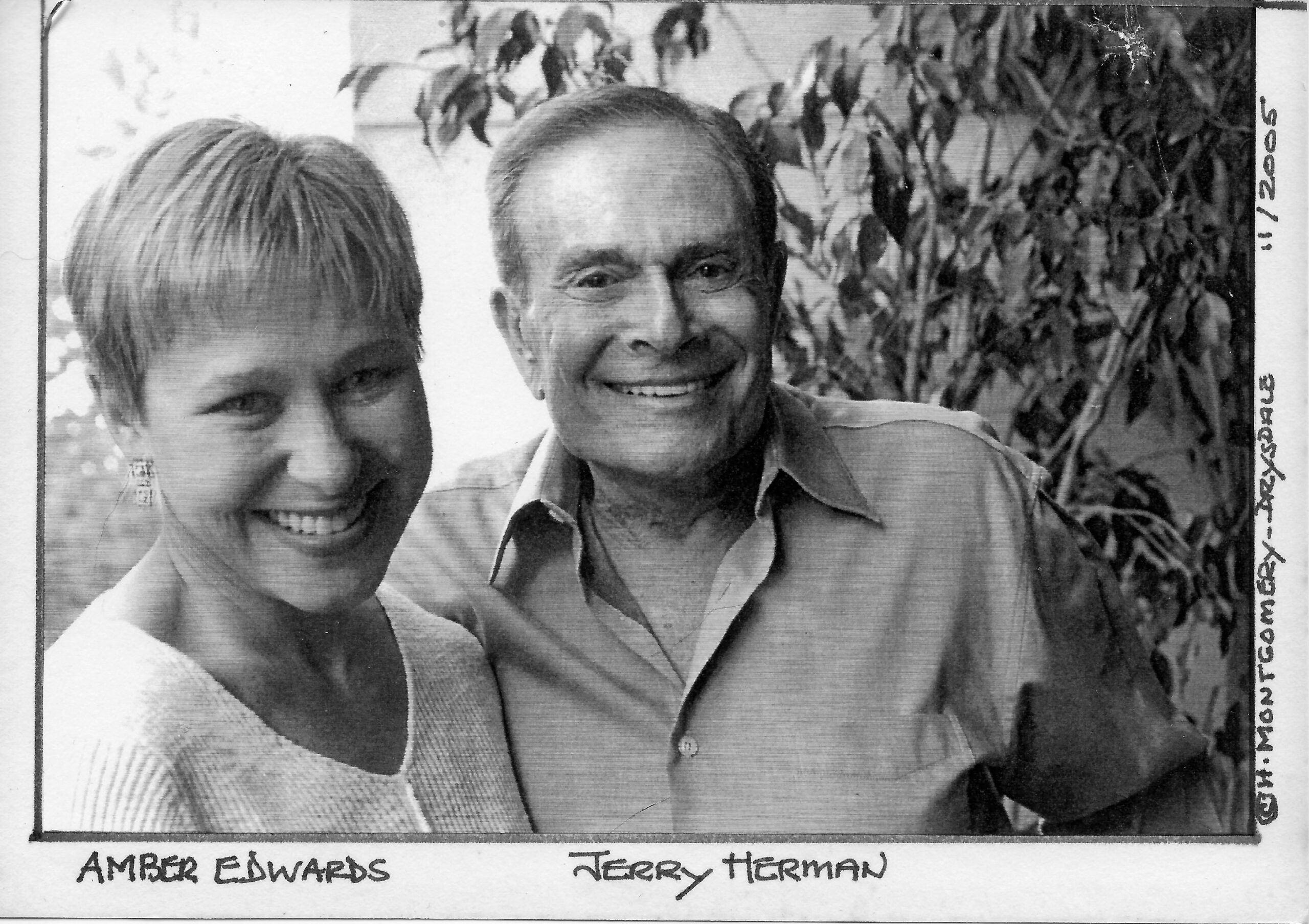 Amber Edwards and Jerry Herman in 2005 Photo Credit: Helen Montgomery-Drysdale