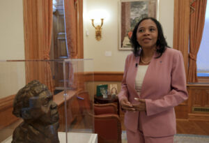 Lt. Governor Tahesha Way in her office at the New Jersey State House