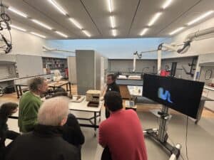 Conservator Elena Torok gives a tour of the Princeton University Art Museum Conservation Lab