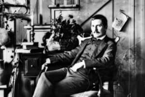 Self-portrait of painter John F. Peto in his studio Courtesy John F. Peto Museum