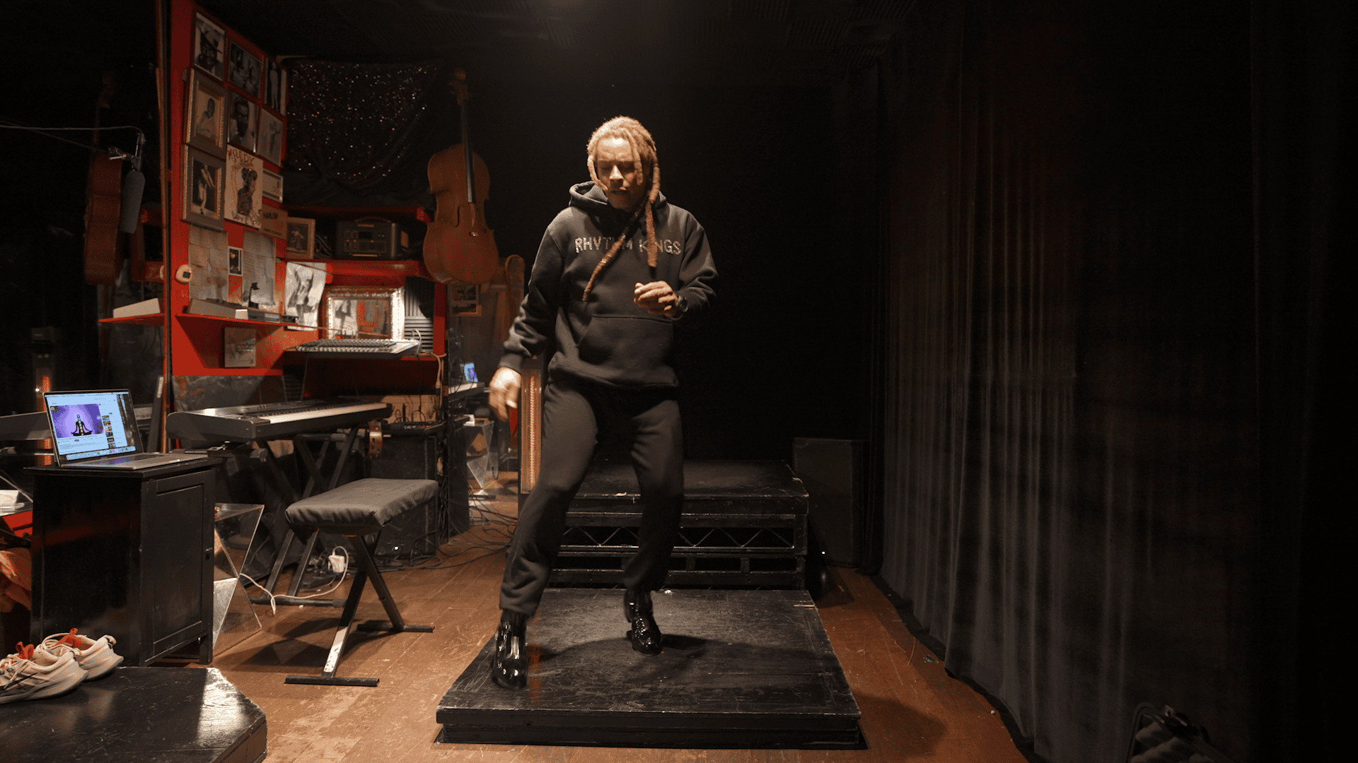 Omar Edwards dancing.